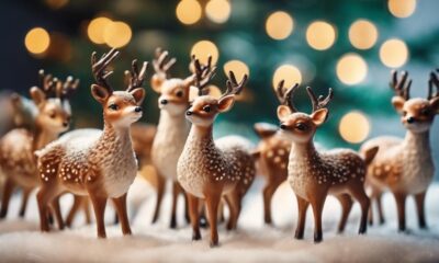 adorable deer figurines for christmas