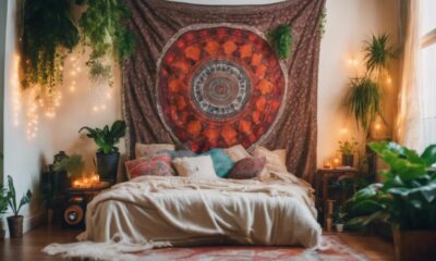 artistic tapestries enhance rooms