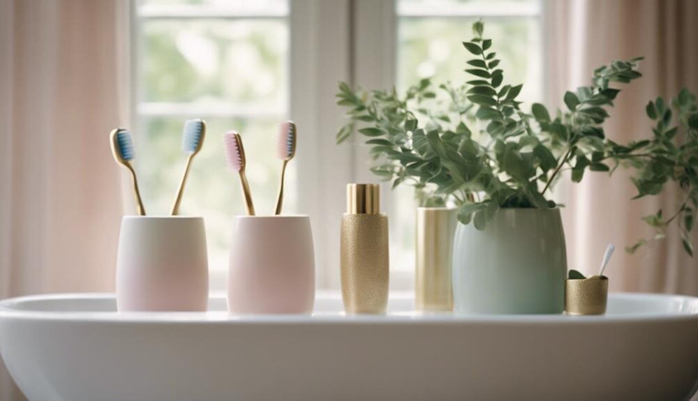 chic bathroom toothbrush holders