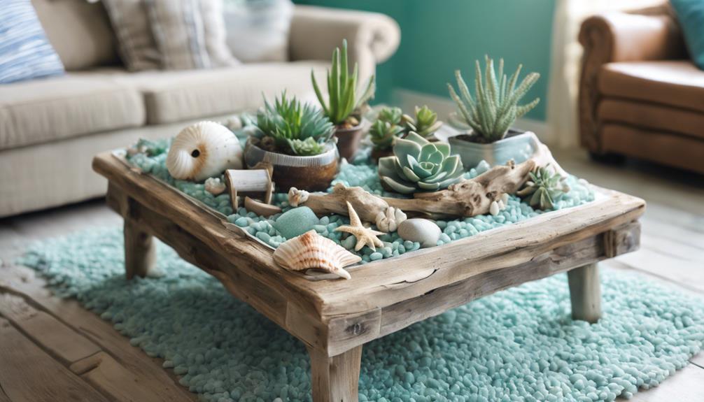 coastal coffee table materials