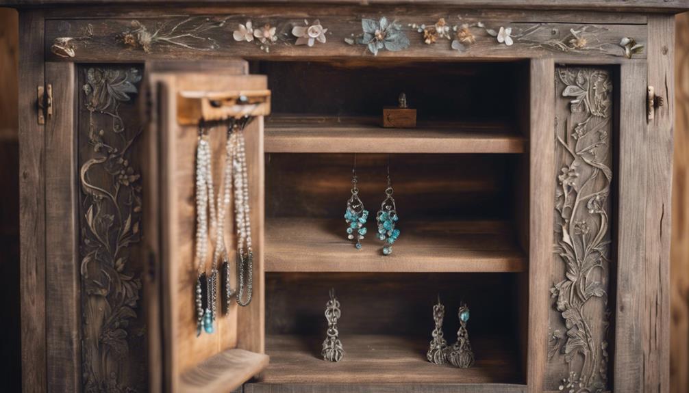 country inspired jewelry storage solution