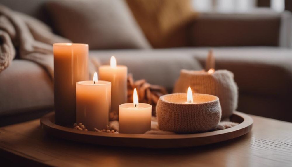 cozy candle set love