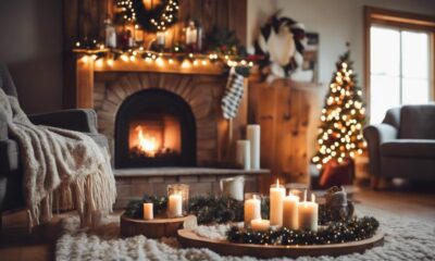 cozy holiday cabin decorations