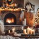 cozy holiday cabin decorations