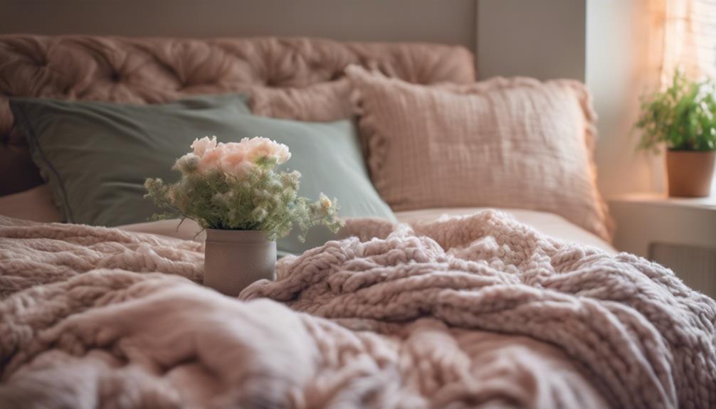 cozy stylish aesthetic bedding