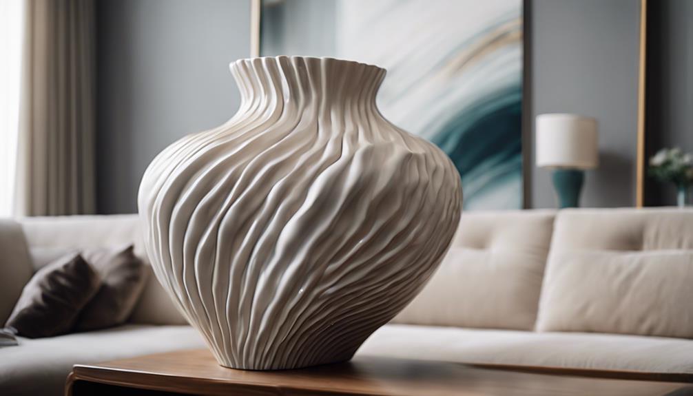 creative wave design vases