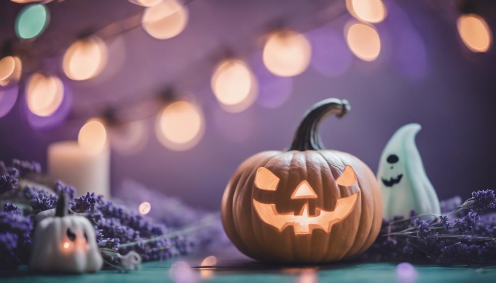 cute pastel halloween decor