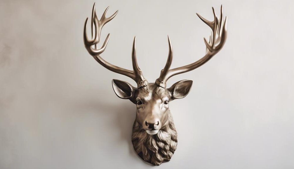 elegant deer head decor