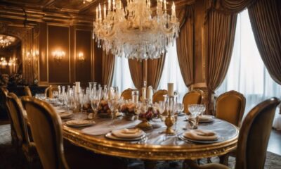 elegant french royalty dining