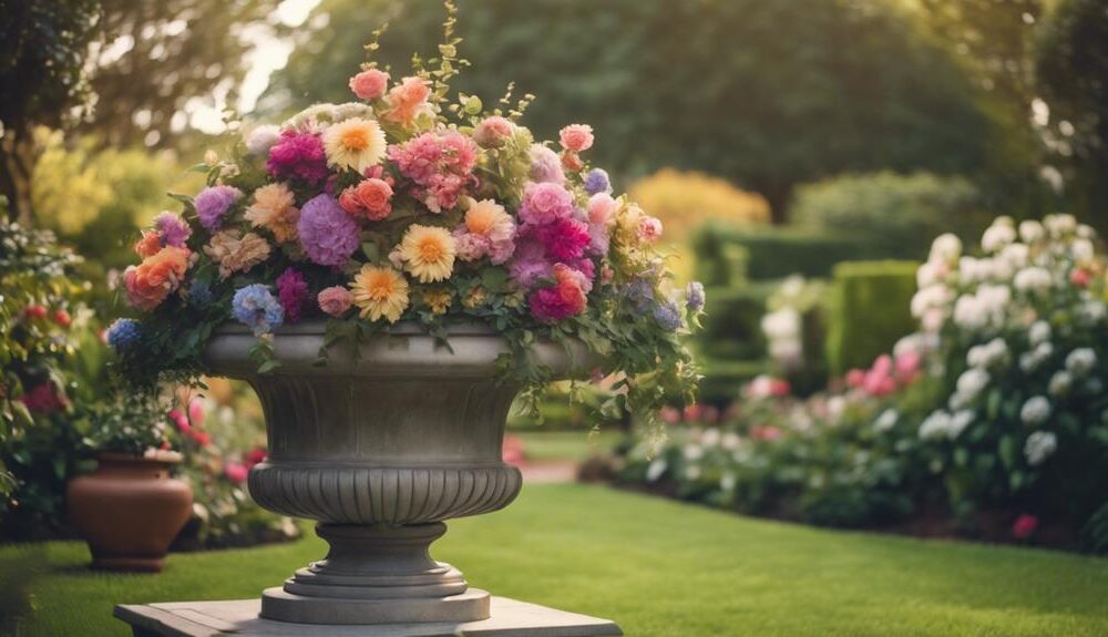 elegant garden urn decoration