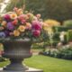 elegant garden urn decoration