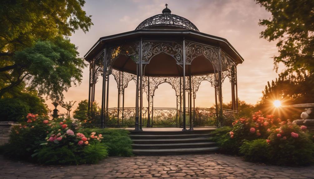 elegant metal gazebo estate