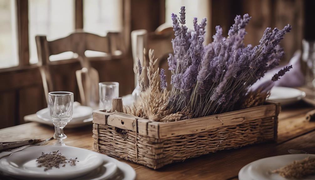 elegant rustic table decor