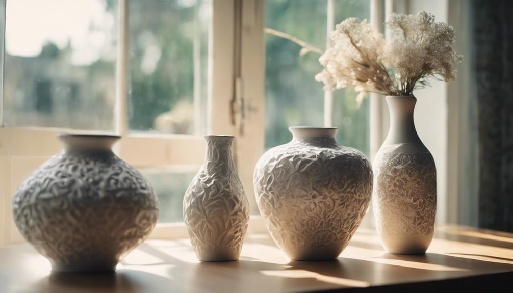 elegant vases enhance decor