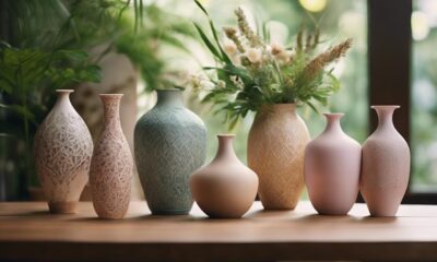 elegant vases enhance decor