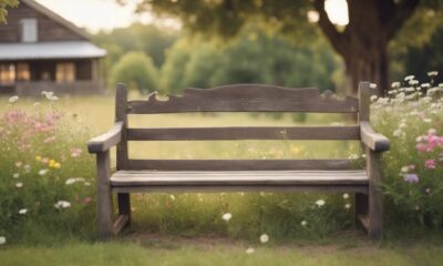 farmhouse bench for comfort