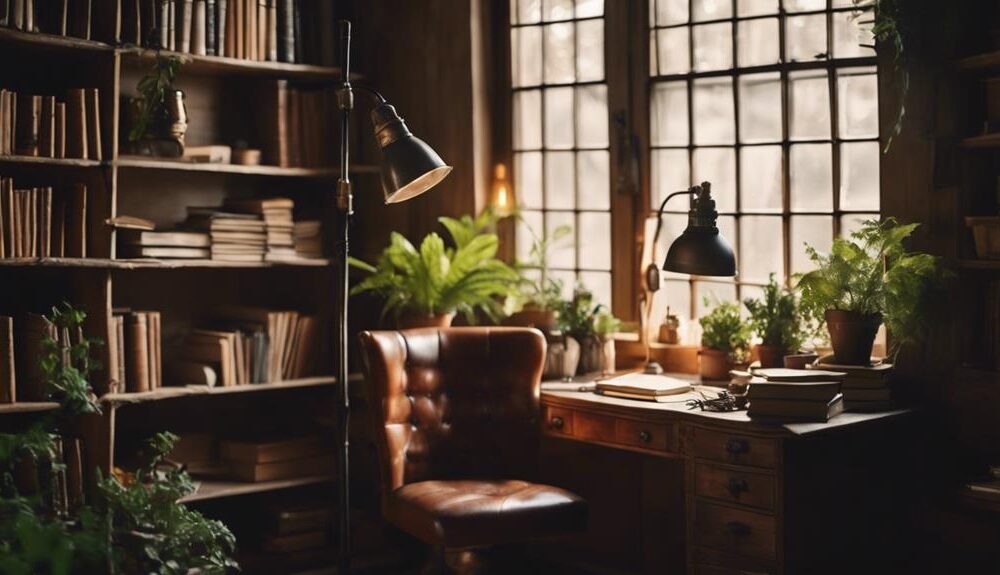 farmhouse office desk lamp