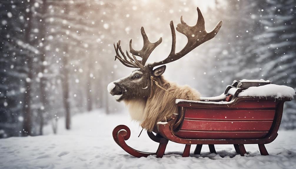 festive holiday sleigh decor