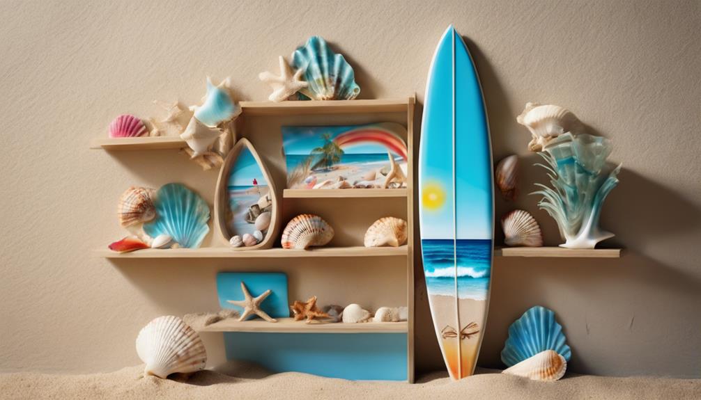 gnarly surf inspired wall shelves