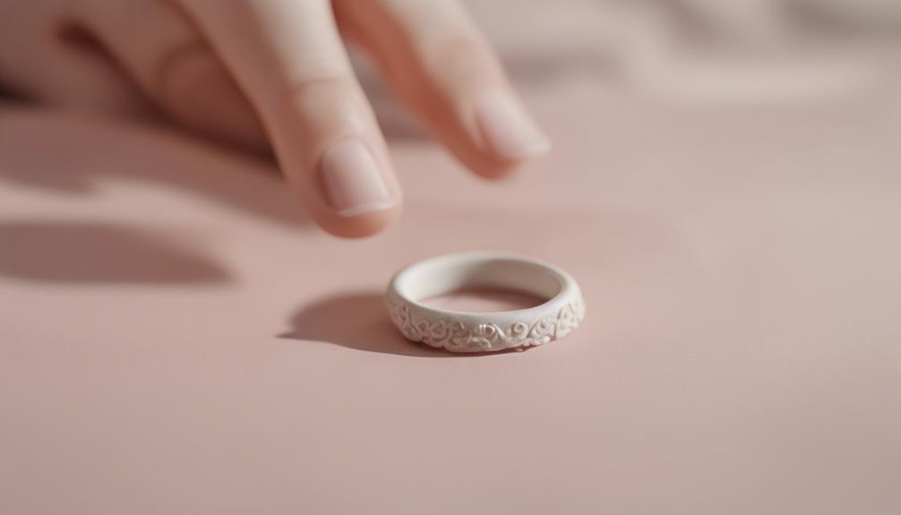 handmade clay ring holder