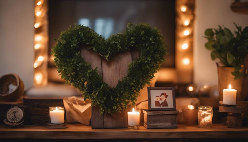 heart decor display ideas