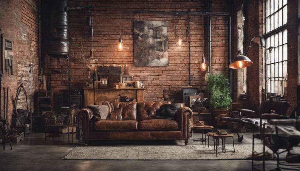 hip loft industrial decor