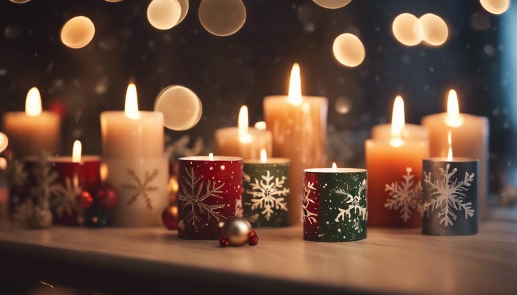 holiday candle decor theme