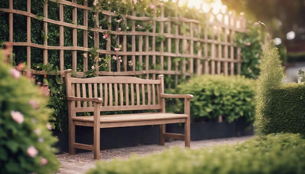 multi functional garden trellis bench