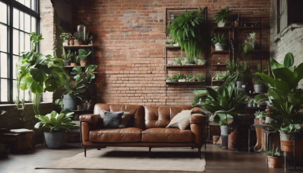 natural decor with plants