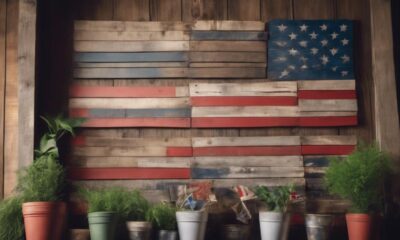 patriotic flag wall decor