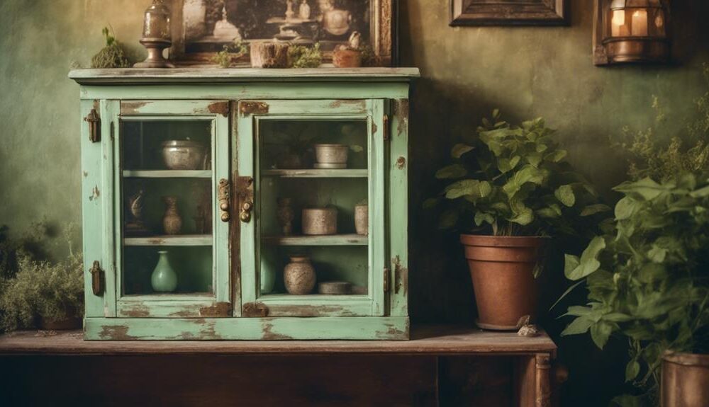 perfectly vintaged wall cabinet