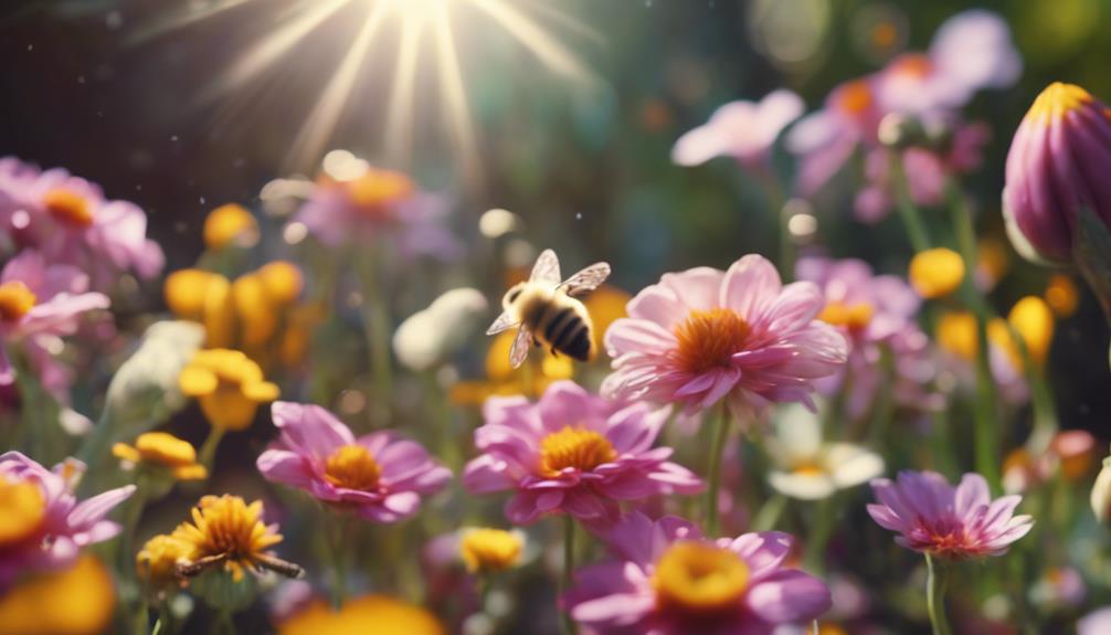 realistic faux flowers trick bees