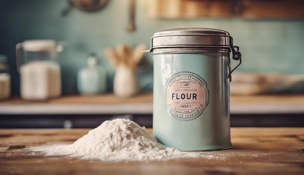 retro flour canister vibes