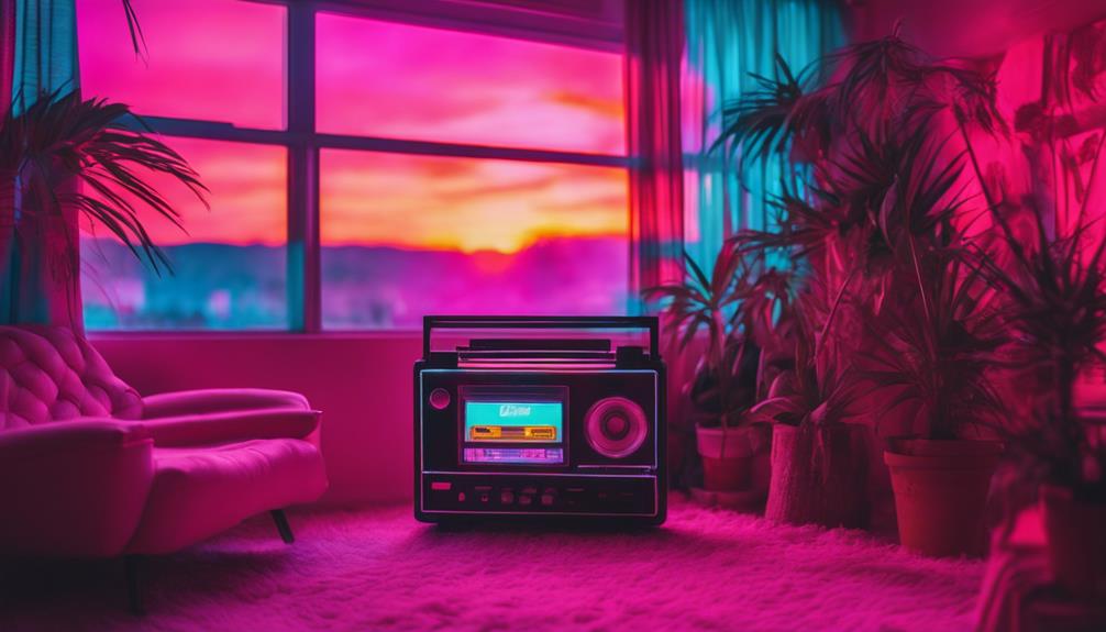 retro vaporwave aesthetic decor