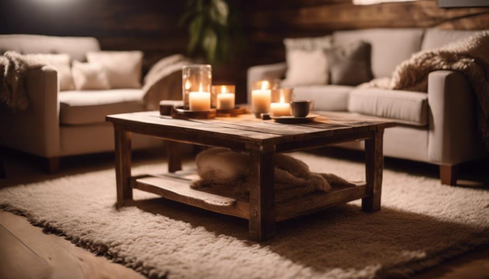 rustic coffee table centerpiece