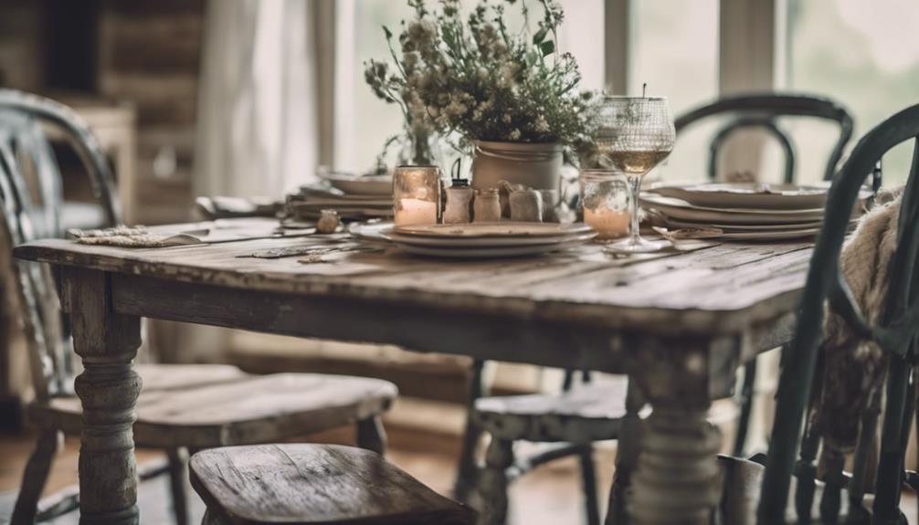 rustic farmhouse dining tables