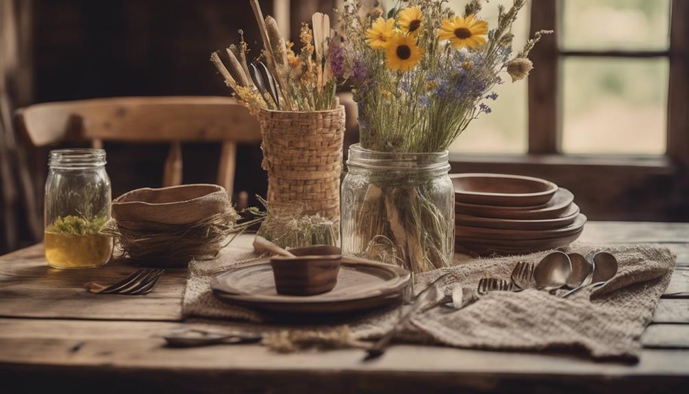 rustic flatware for dining