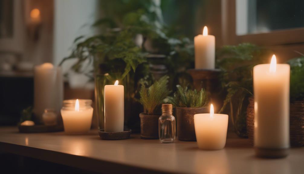 stylish candles enhance ambiance