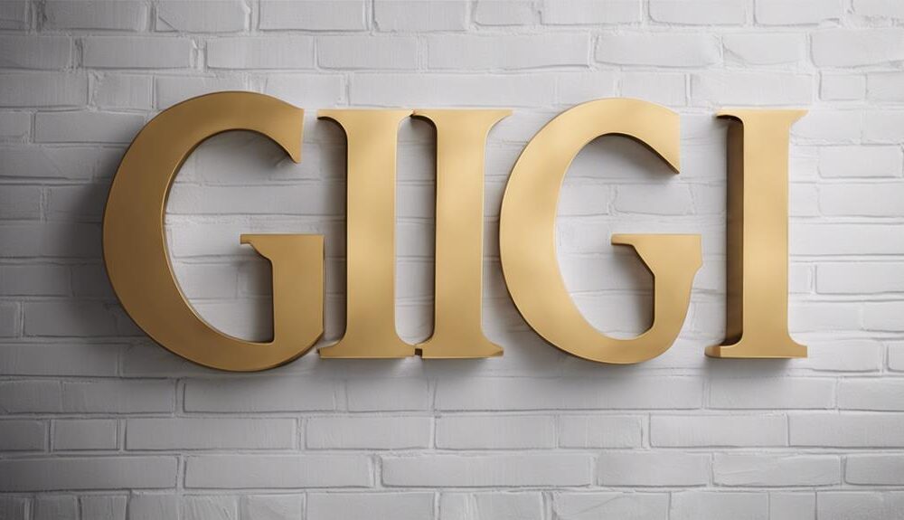 stylish gigi sign decor