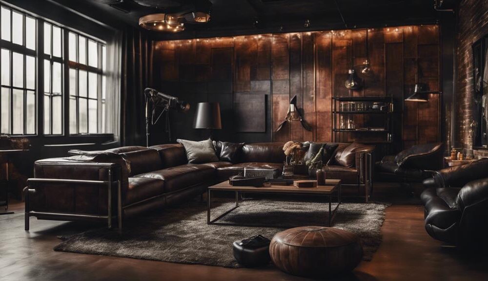 stylish masculine room decor