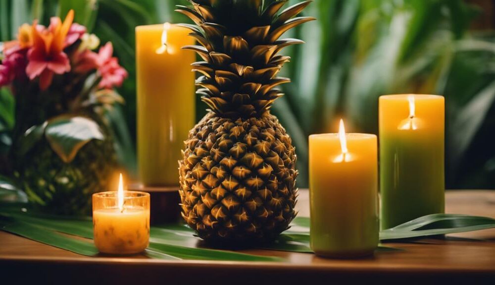 stylish pineapple candle holders