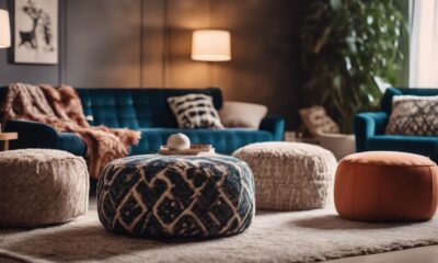 stylish poufs and ottomans