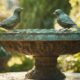 timeless antique bird bath