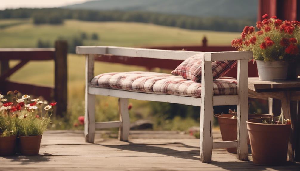 varieties of farmhouse benches