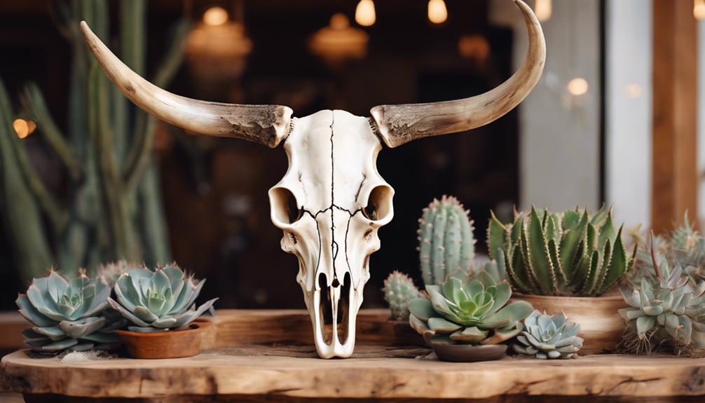 variety of cow skulls