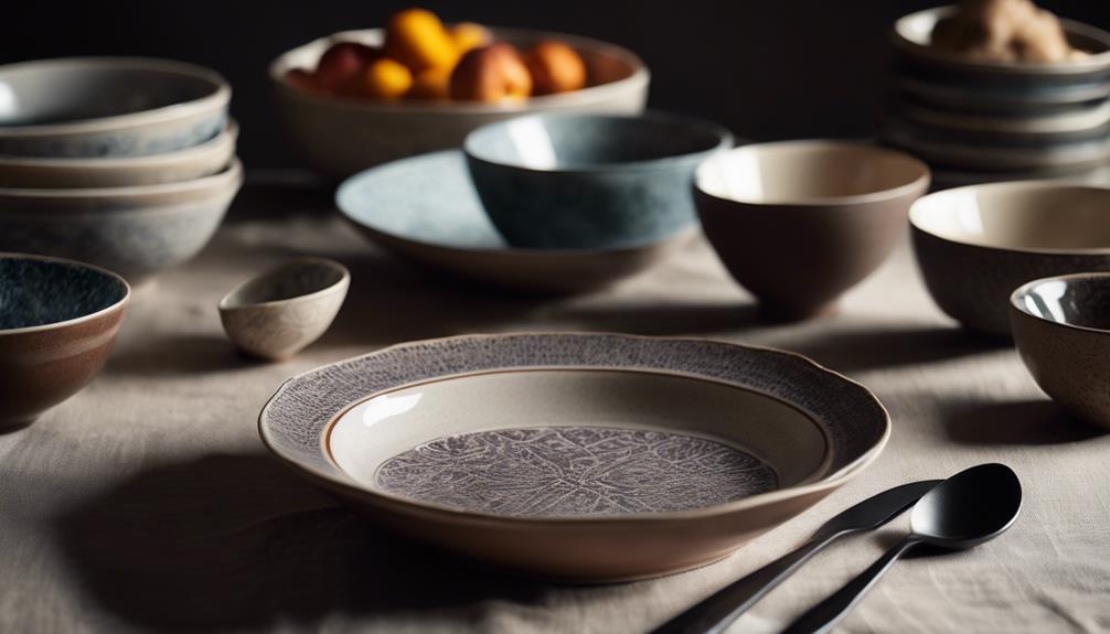 variety of dinnerware types