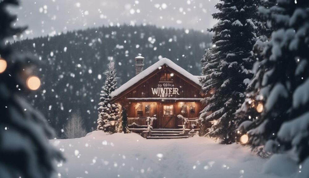 winter wonderland ski lodge