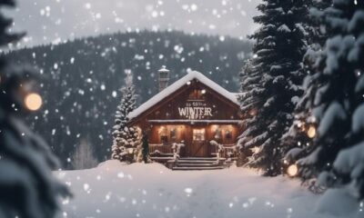 winter wonderland ski lodge