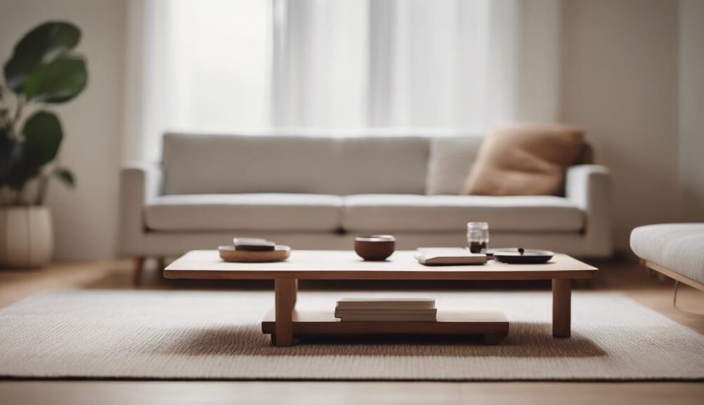 zen japandi coffee table