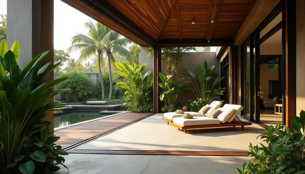 blending indoor and outdoor spaces